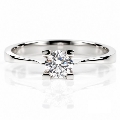 Диамантен Годежен Пръстен18К Бяло Злато  Bloom Jewellery